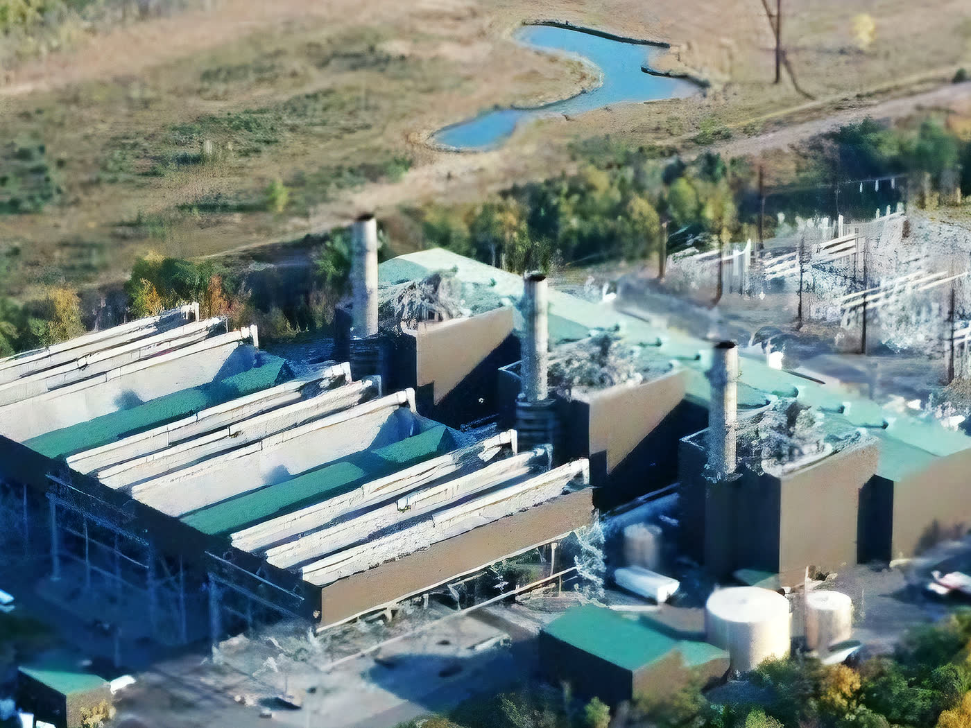 Aerial view of the New Athens generating facility